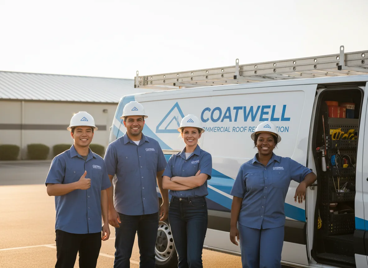Commercial roof coating company in Maribel, WI